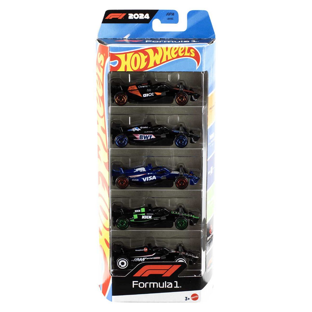 Hot Wheels Mattel Basic Race Team 5 Car Pack