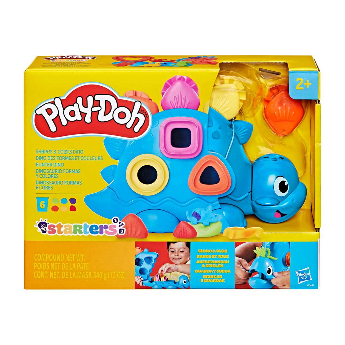 Play Doh Hasbro Shapes And Colours Dino