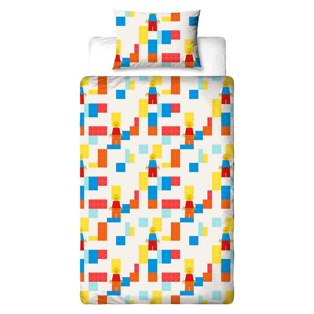 Lego Colourblock Single Duvet Bedding Set