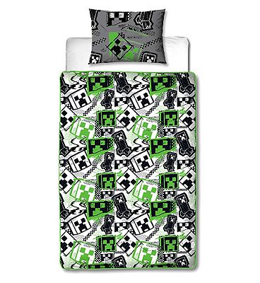 Minecraft Single Coverless Duvet Bedding Set