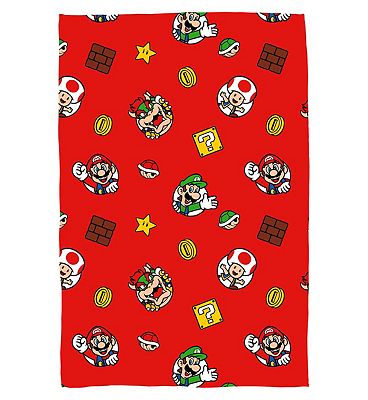 Nintendo Here We Go Again Fleece Blanket
