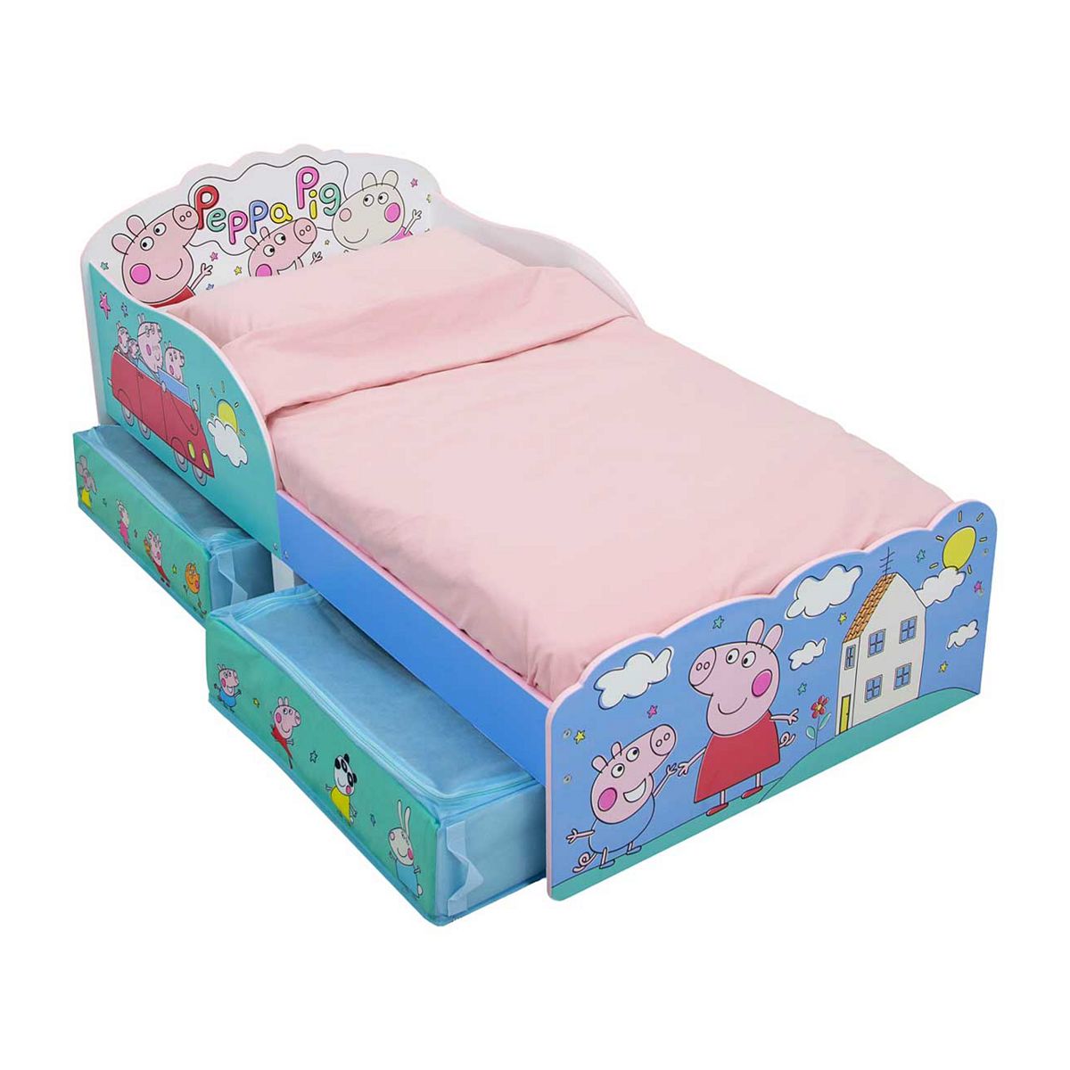 Peppa Pig Toddler Bed With Storage