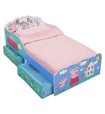 Peppa Pig Peppa Playful Toddler Bed With Storage