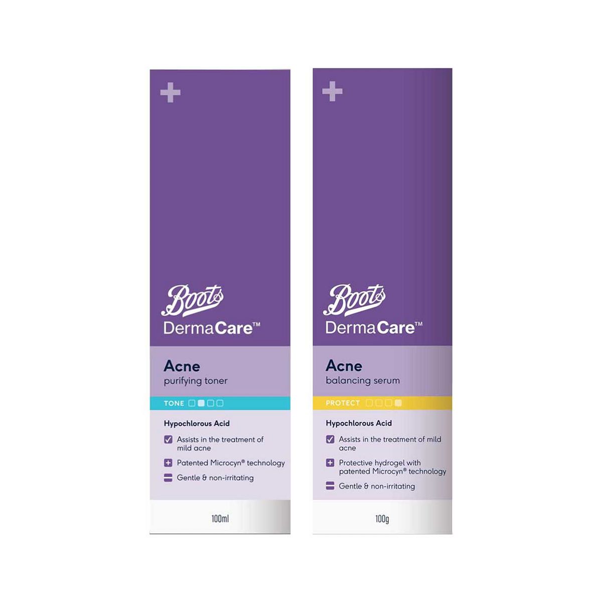 Boots Dermacare Acne Toner & Serum Bundle