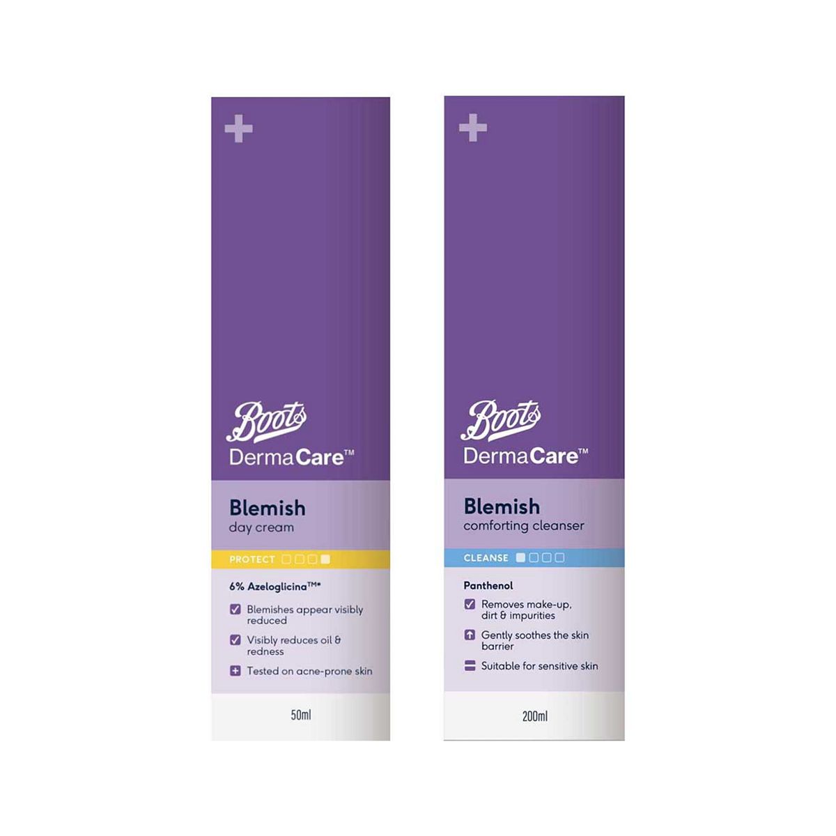 Boots Dermacare Acne Cleanser & Day Cream Bundle