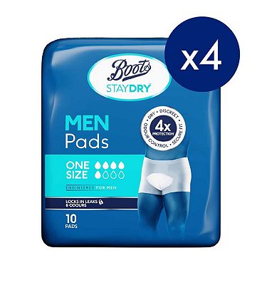 Click to view product details and reviews for Boots Staydry Men Extra Pads 4x 10 Pack Bundle.