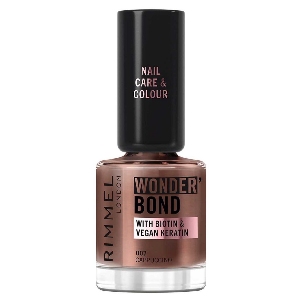 Rimmel Wonder'bond Care + Colour Nail Polish 007 Cappuccino