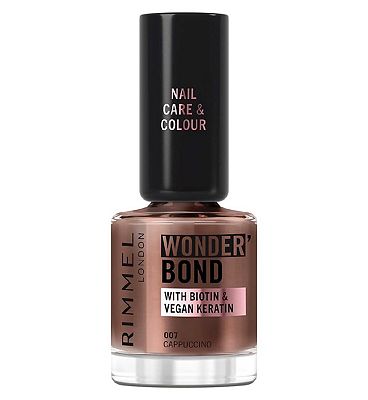Rimmel Wonder'Bond Care + Colour Nail Polish 007 Cappuccino