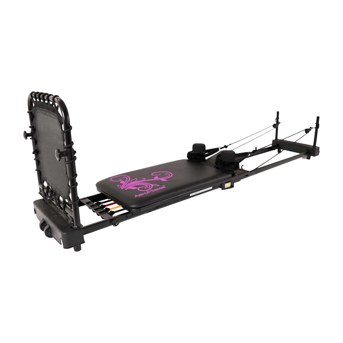 Aeropilates Reformer 435 Plus With Flared Foot Bar - Black/pink