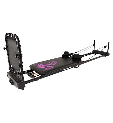 AeroPilates Reformer 435 Plus with Flared Foot Bar - Black/Pink