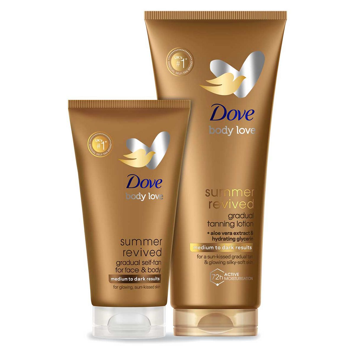 Dove Summer Revived Gradual Self Tan Face & Body Duo