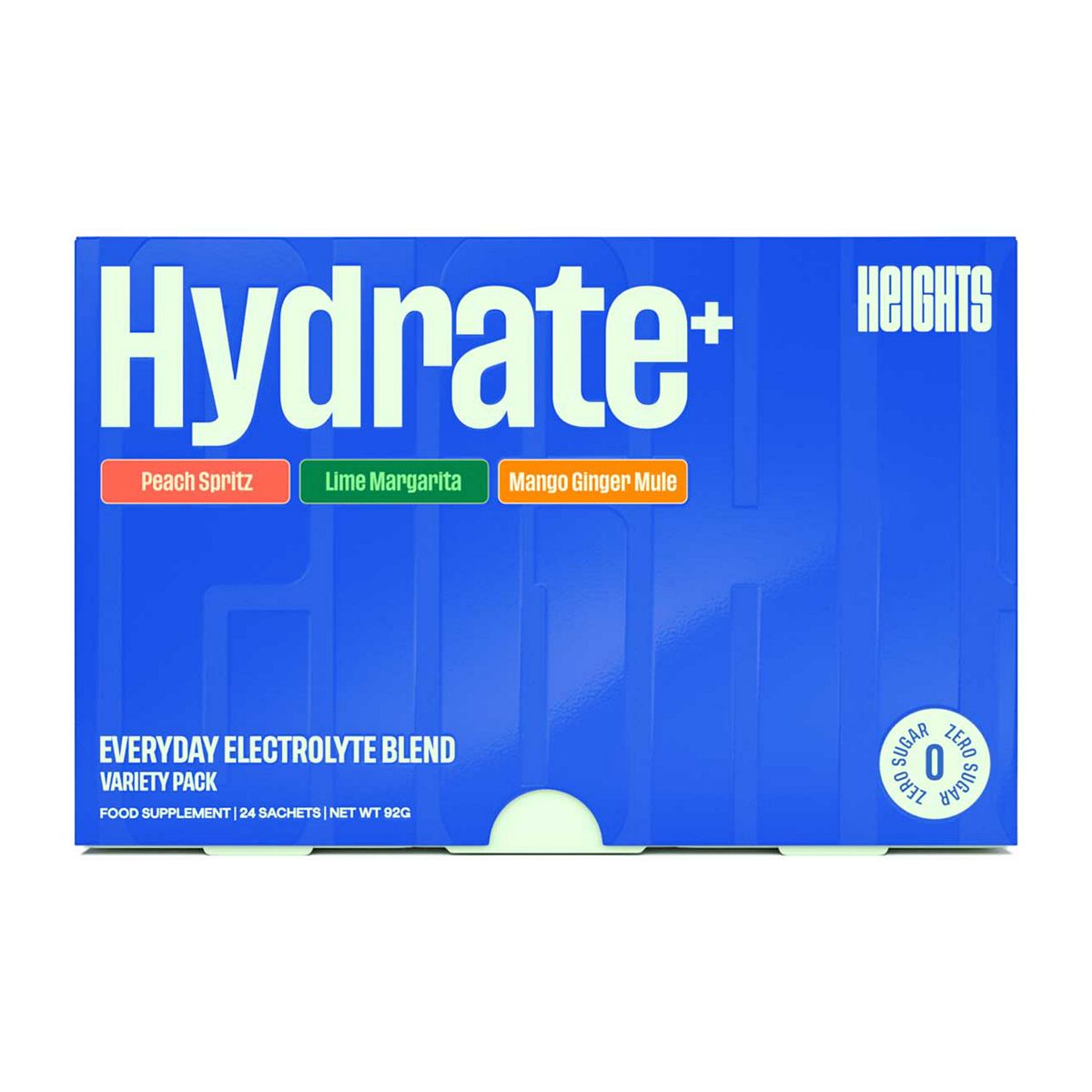 Heights Hydrate⁺ Variety Pack Electrolyte Powder 24 Sachets