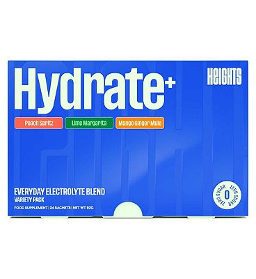 Click to view product details and reviews for Heights Hydrate Variety Pack Electrolyte Powder 24 Sachets.