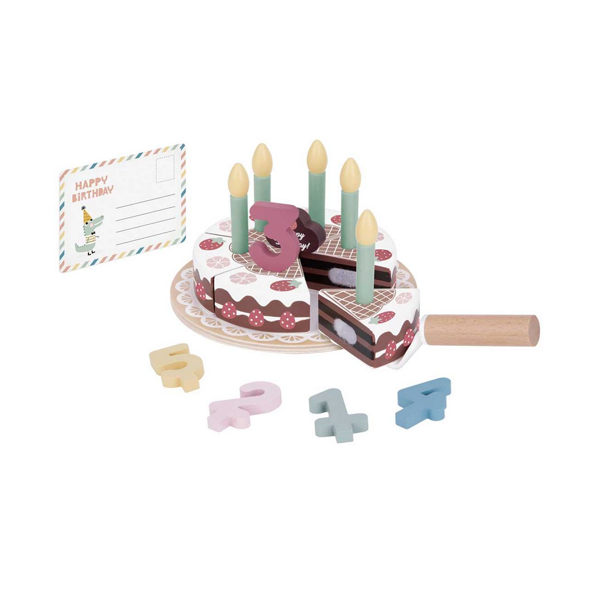 Tooky Toys Tooky Toy Wooden Birthday Cake Set