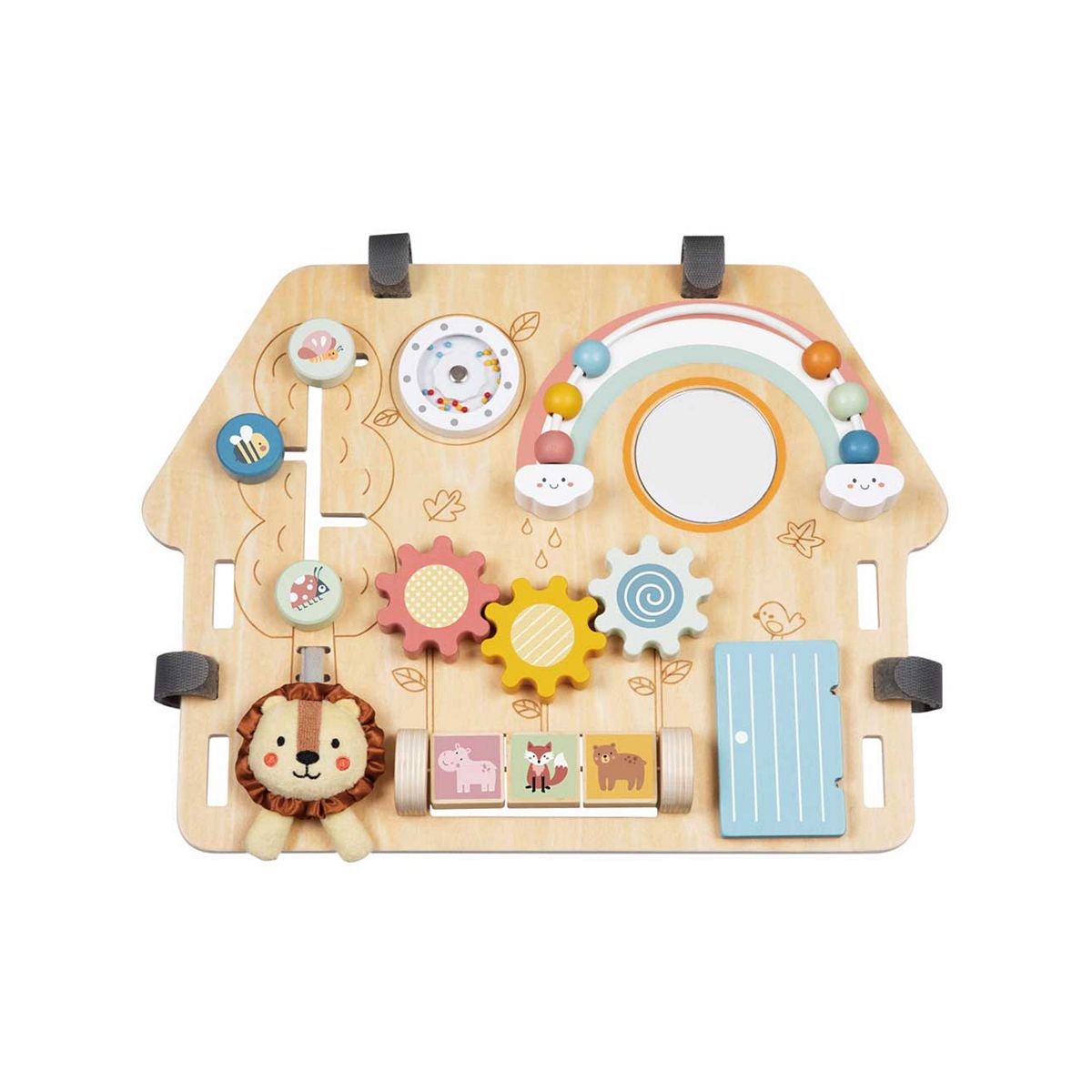 Tooky Toys Tooky Toy Wooden 2 In 1 Activity Board