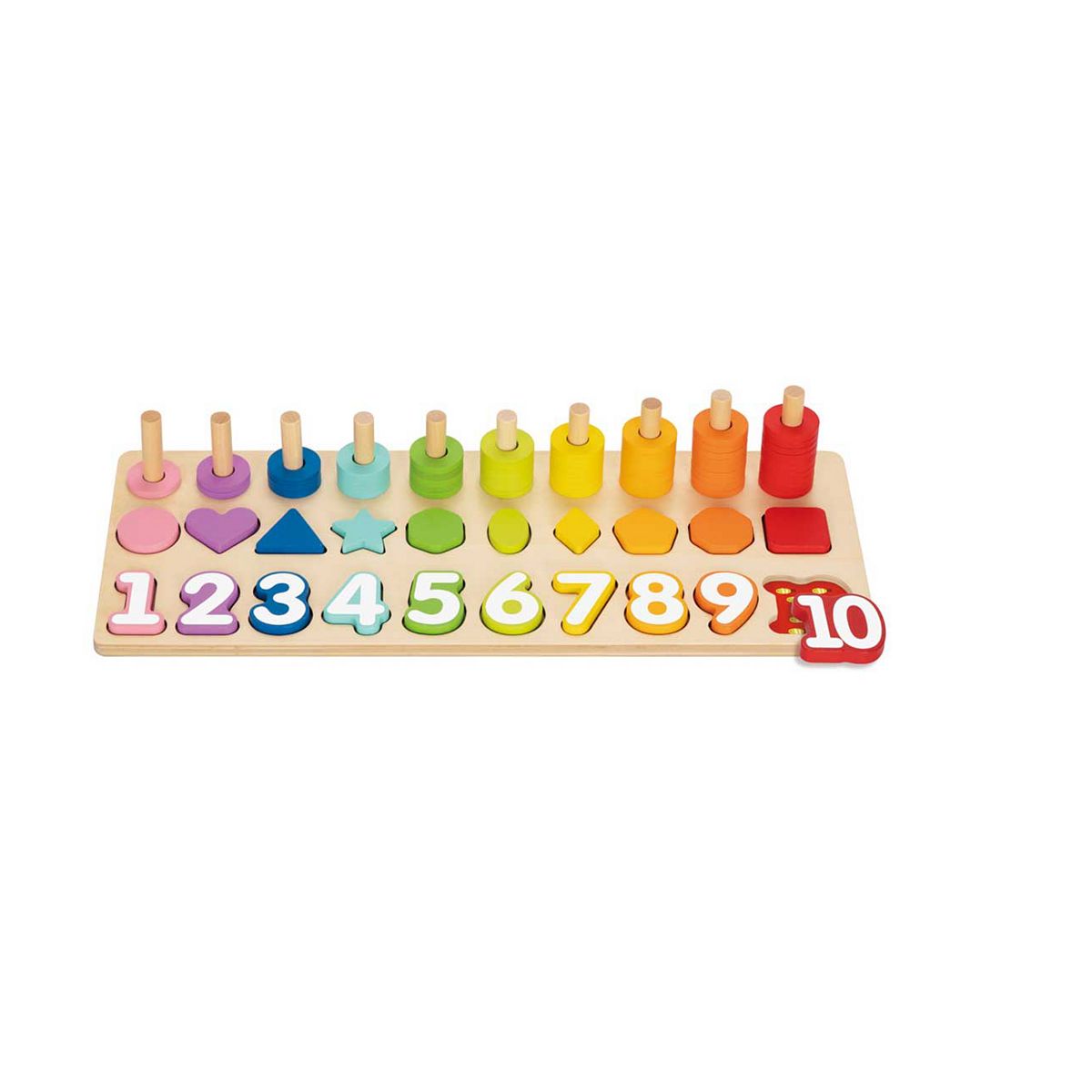 Tooky Toys Tooky Toy Wooden Counting Stacker