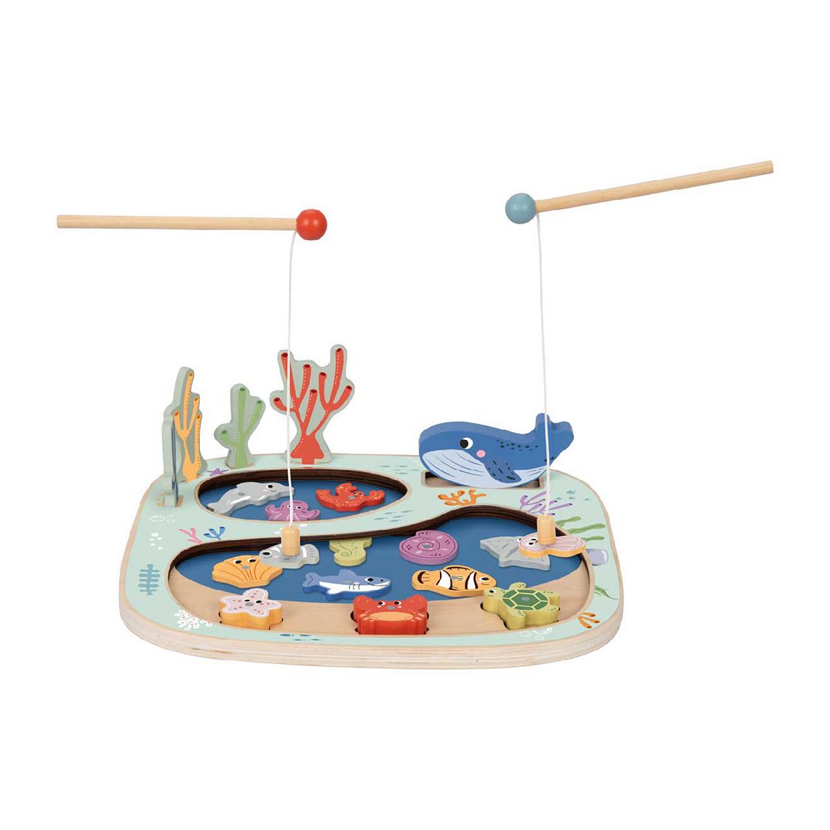 Tooky Toys Tooky Toy Wooden Fishing Game