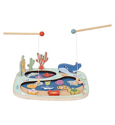 Tooky Toys Wooden Fishing Game