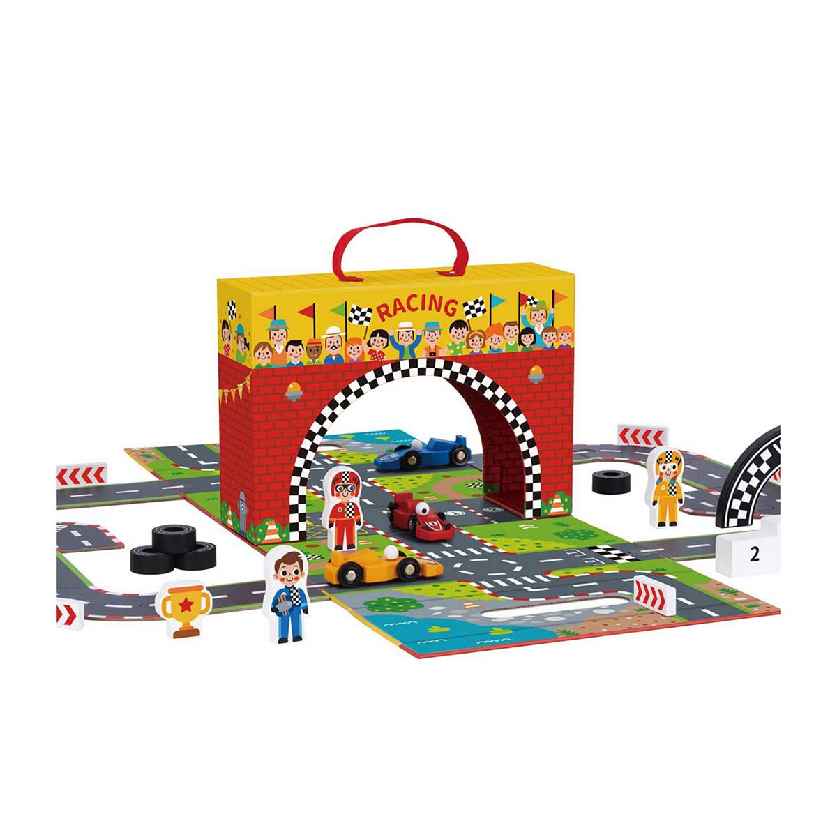Tooky Toys Tooky Toy Wooden Racing Play Box