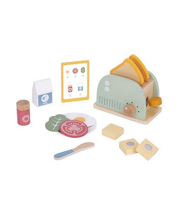 Tooky Toy Wooden Toaster Set