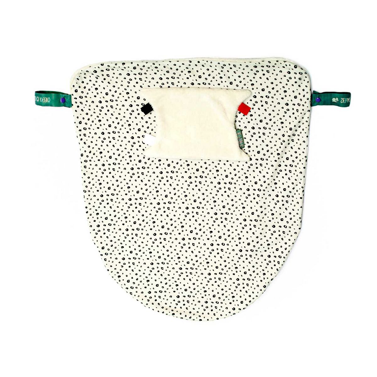 Cheeky Chompers Attachable Travel Blanket With Hand And Foot Pouch - Leopard