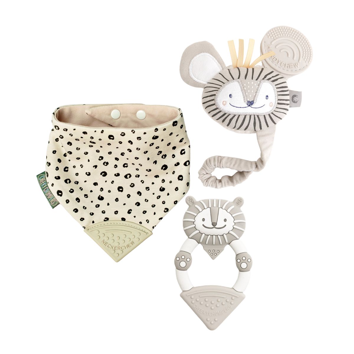 Cheeky Chompers Teething Baby Gift Bundle - Leopard