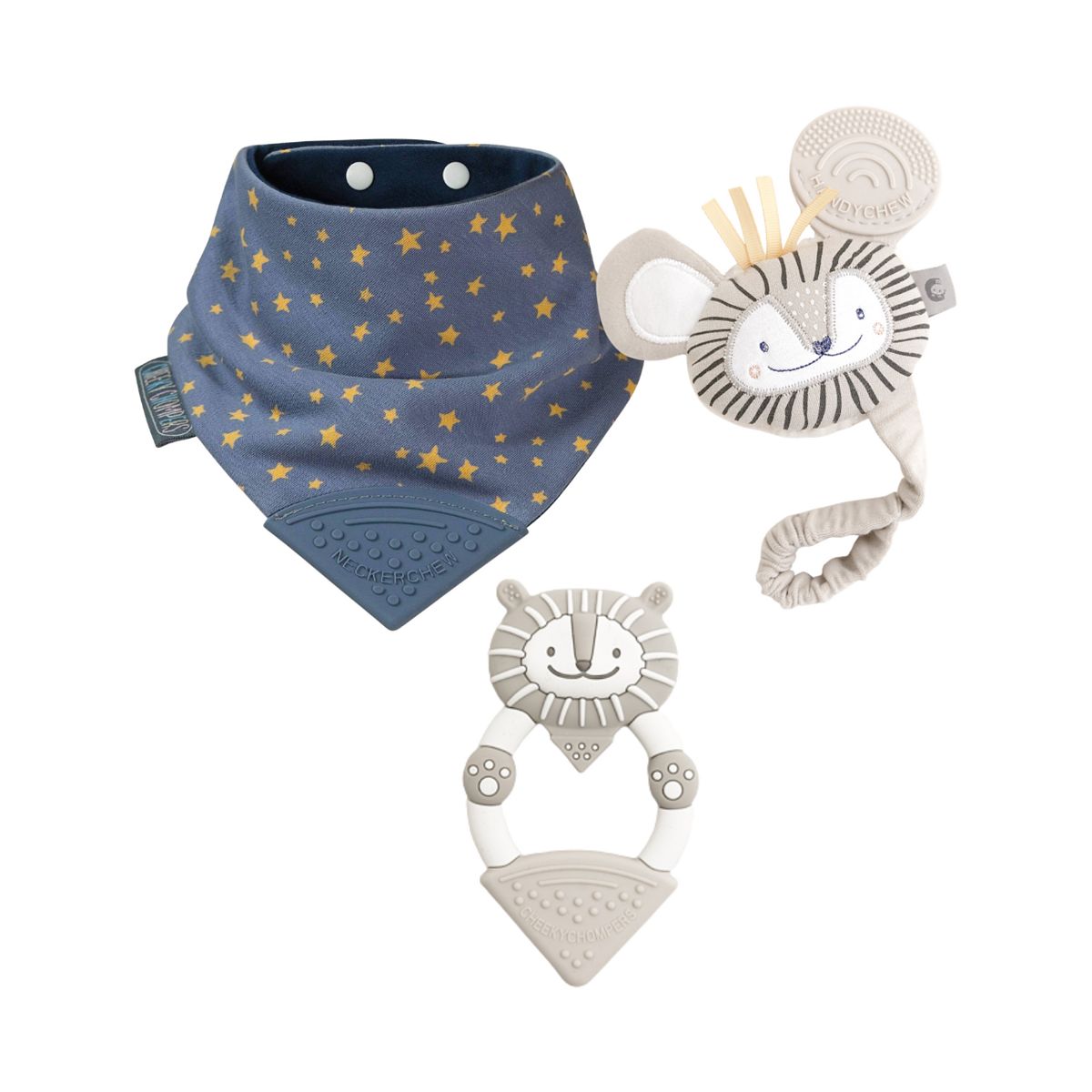 Cheeky Chompers Teething Baby Gift Bundle - Midnight Stars