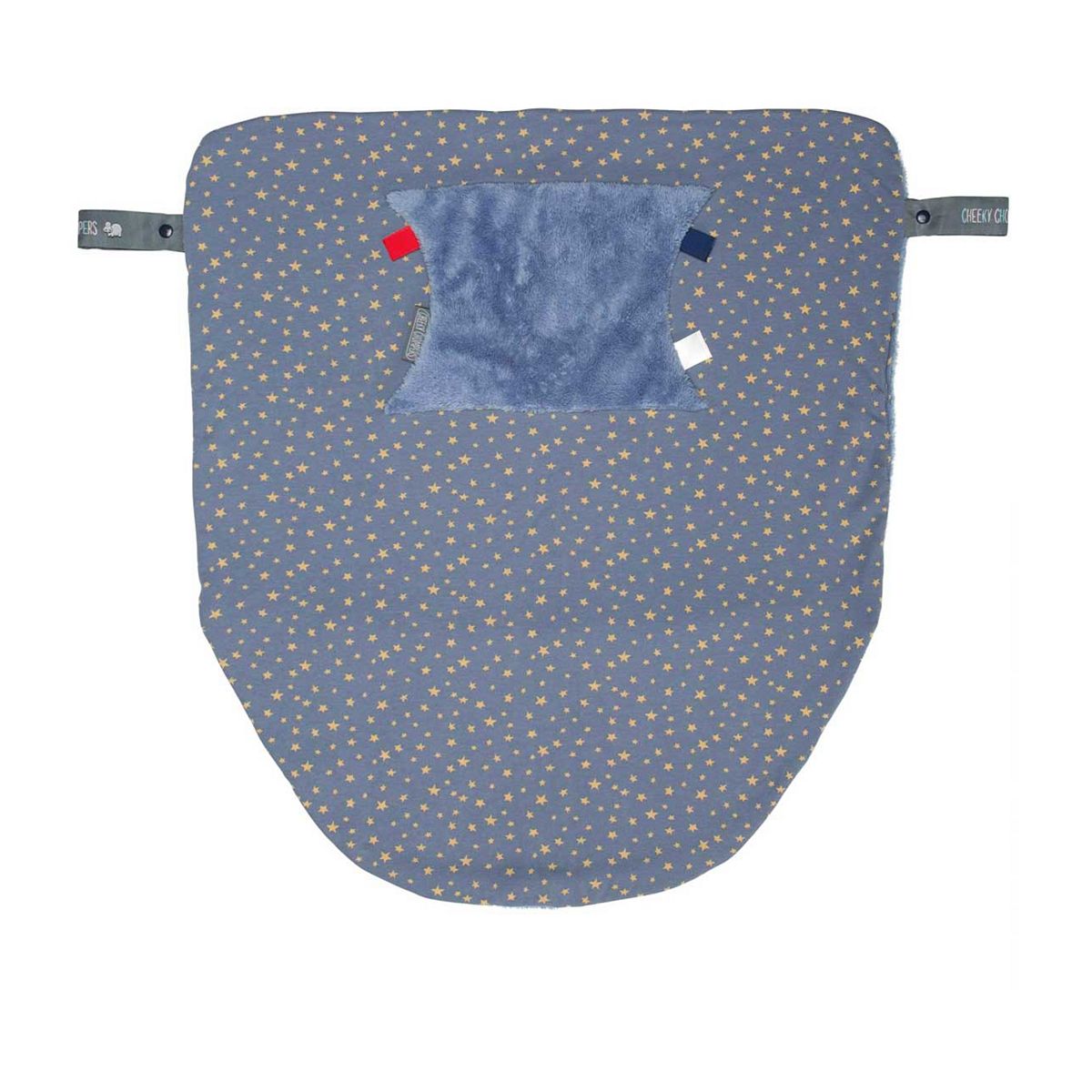 Cheeky Chompers Attachable Travel Blanket With Hand And Foot Pouch - Midnight