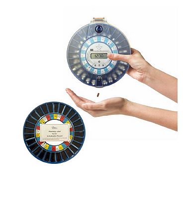 Click to view product details and reviews for Pivotell Advance Automatic Pill Dispenser With 24 Alarms With Transparent Clear Lid Additional Blue Medication Tray Set.