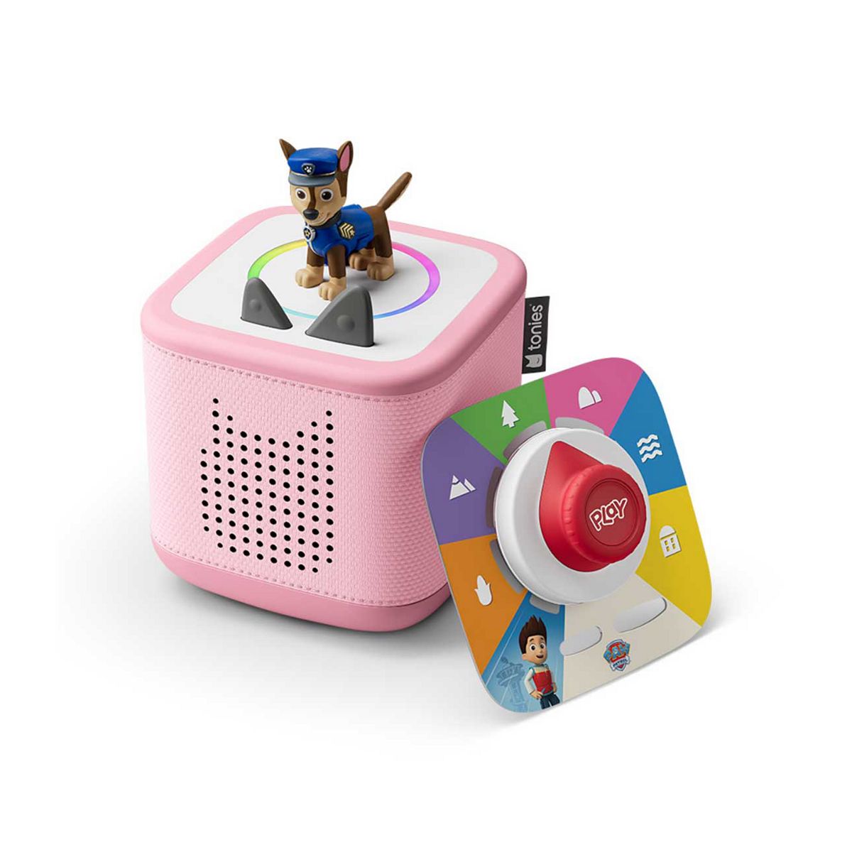 Tonies Toniebox 2 Play Set Pink With Paw Patrol Chase, Game And Controller