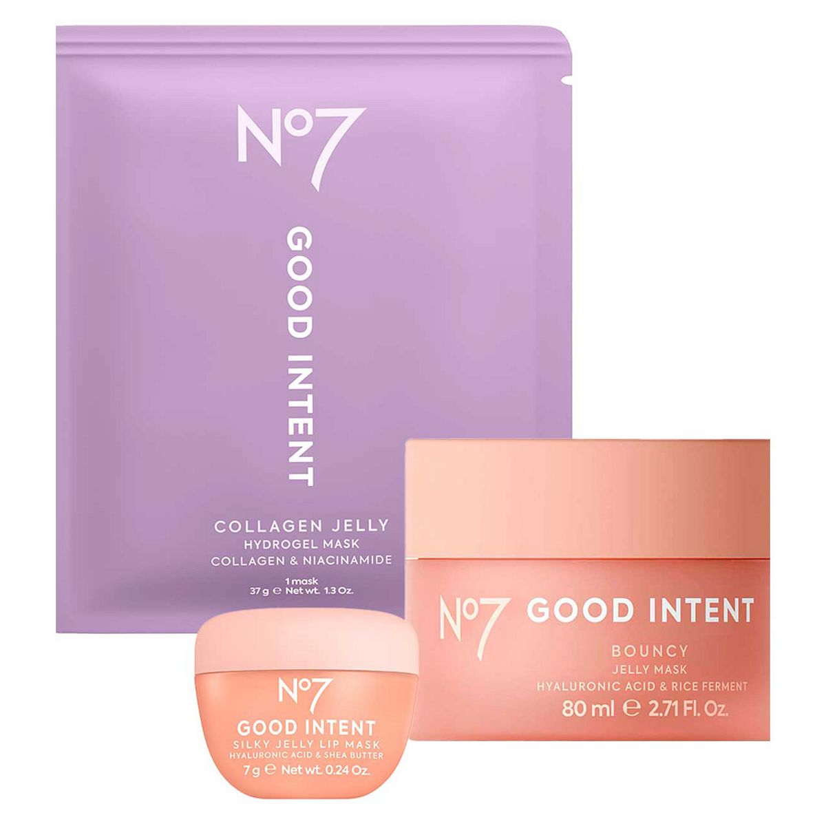 No7 Good Intent Jelly Mask Trio