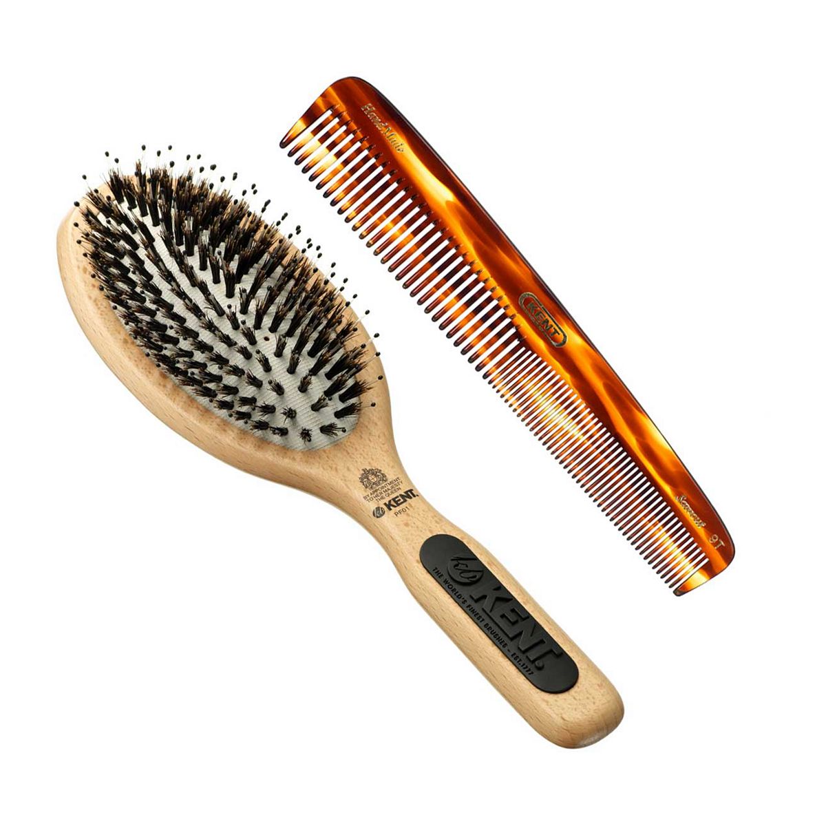 Kent Paddle Brush & Comb Bundle