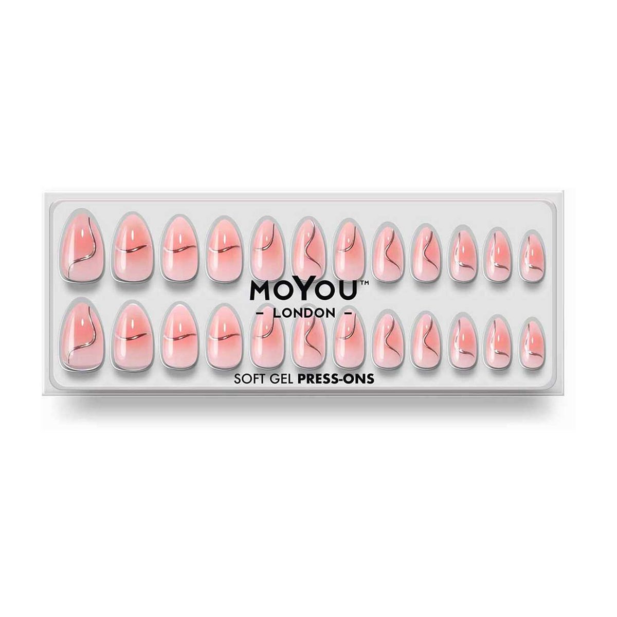 MoYou London Soft Gel Press On Nails Barely Wired Set
