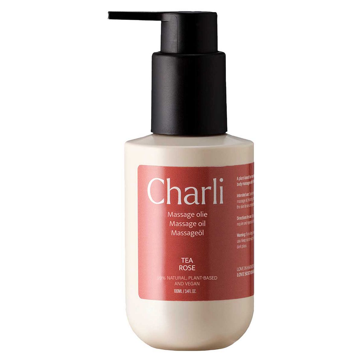 Charli Massage Oil Tea Rose 100ml