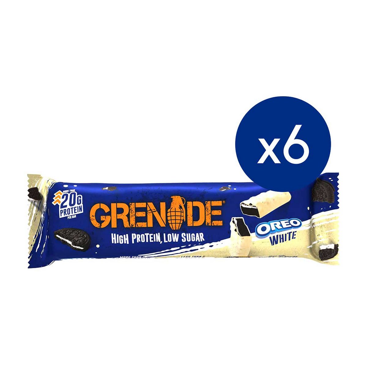 Grenade Oreo White Choc Protein Bar X6 Bundle