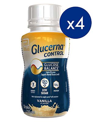 Click to view product details and reviews for Glucerna Control Meal Replacement Shake Vanilla 220ml X4.