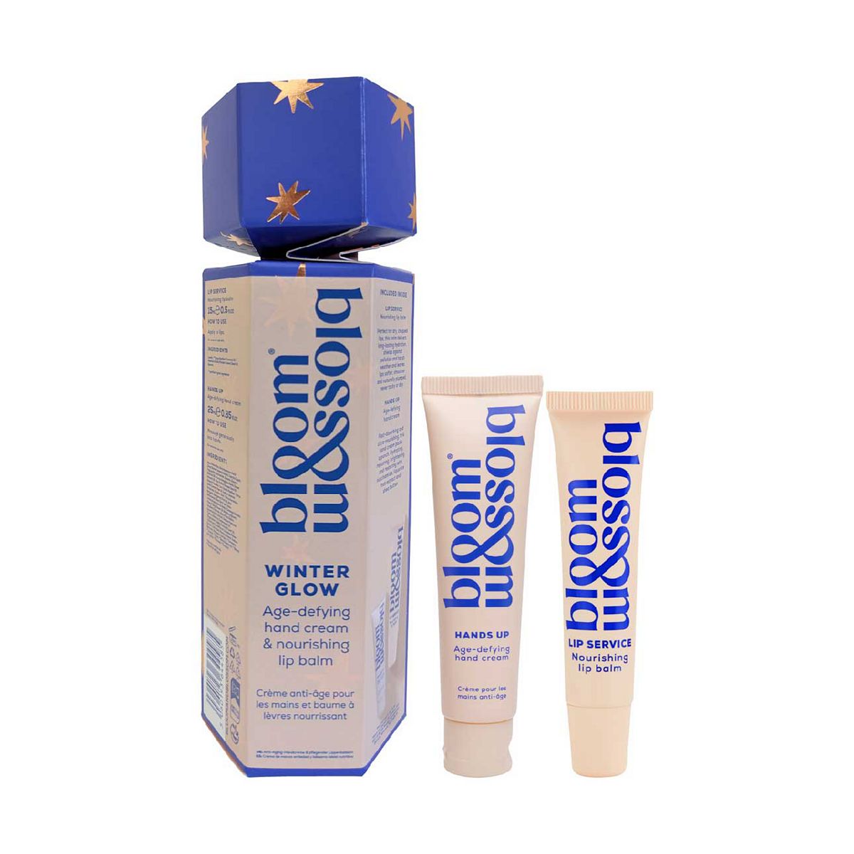 Bloom And Blossom Winter Glow Age-Defying Hand Cream & Nourishing Lip Balm Cracker