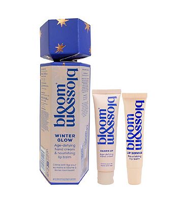 Click to view product details and reviews for Bloom And Blossom Winter Glow Age Defying Hand Cream Nourishing Lip Balm Cracker.