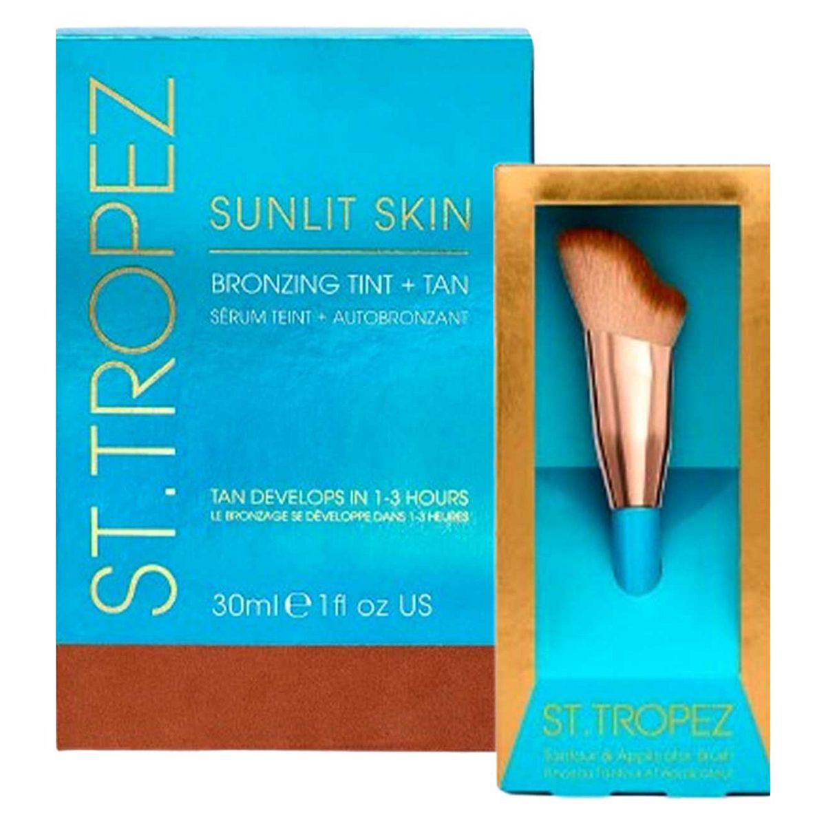 St Tropez St. Tropez Sunlit Skin & Ultimate Tan Face Brush Bundle