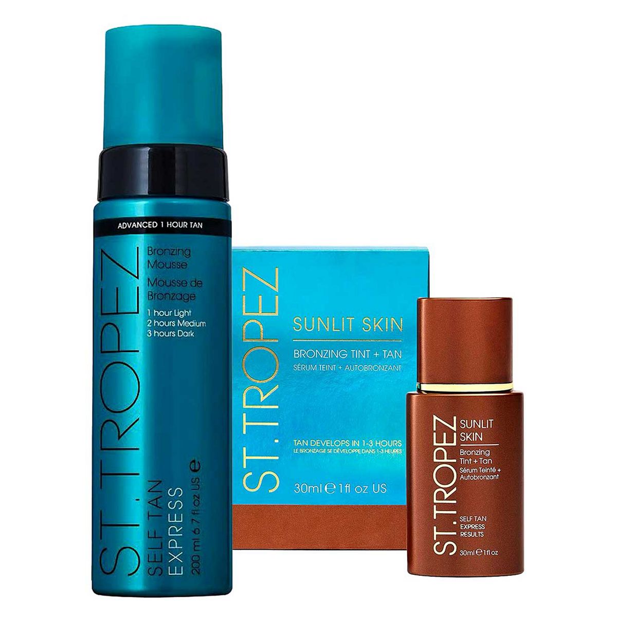 St Tropez St. Tropez Express Mousse200 Ml & Sunlit Skin Bundle, 200ml