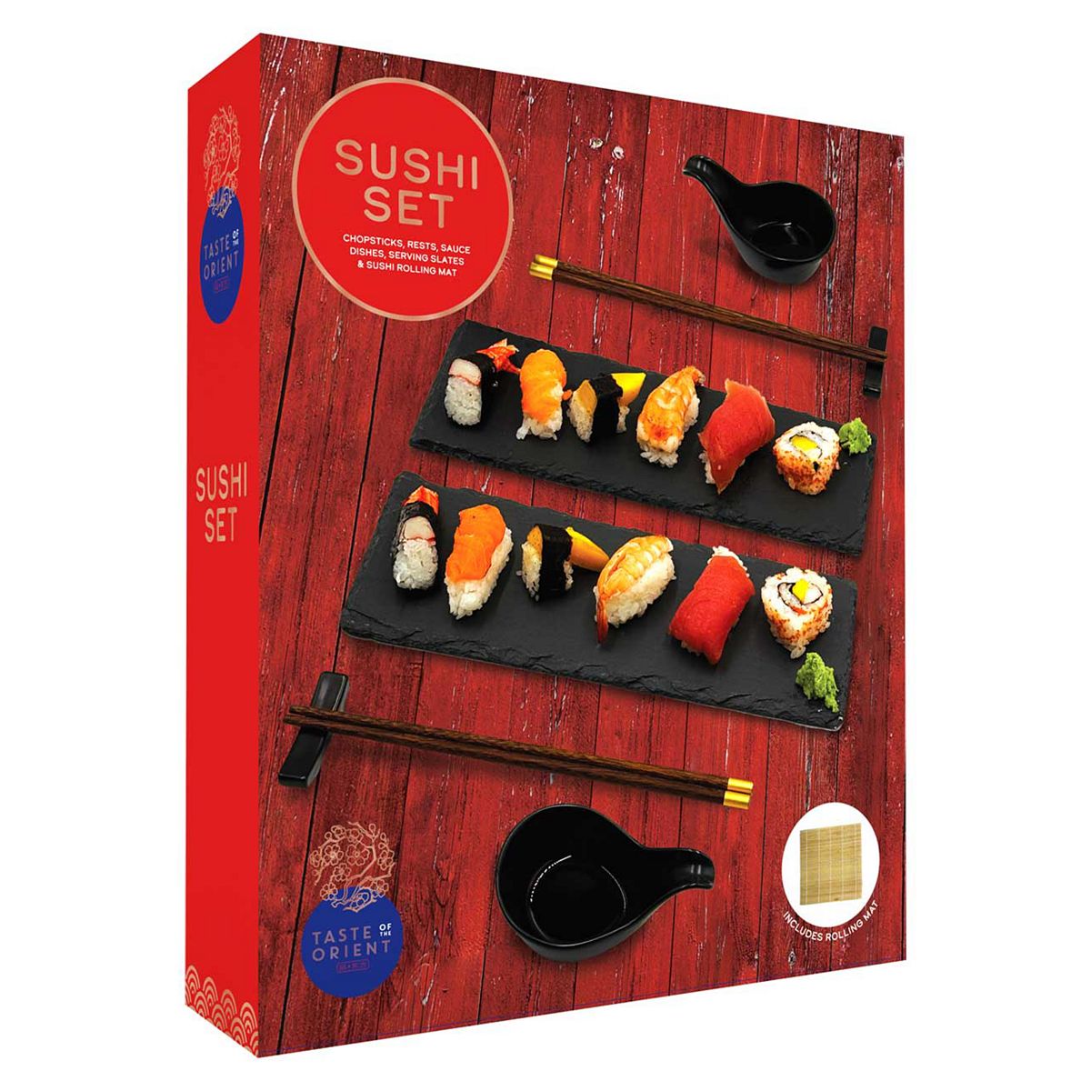 The Source Treat Factory Trendy Sushi Serving Set Stylish Slate Platters And Accessories