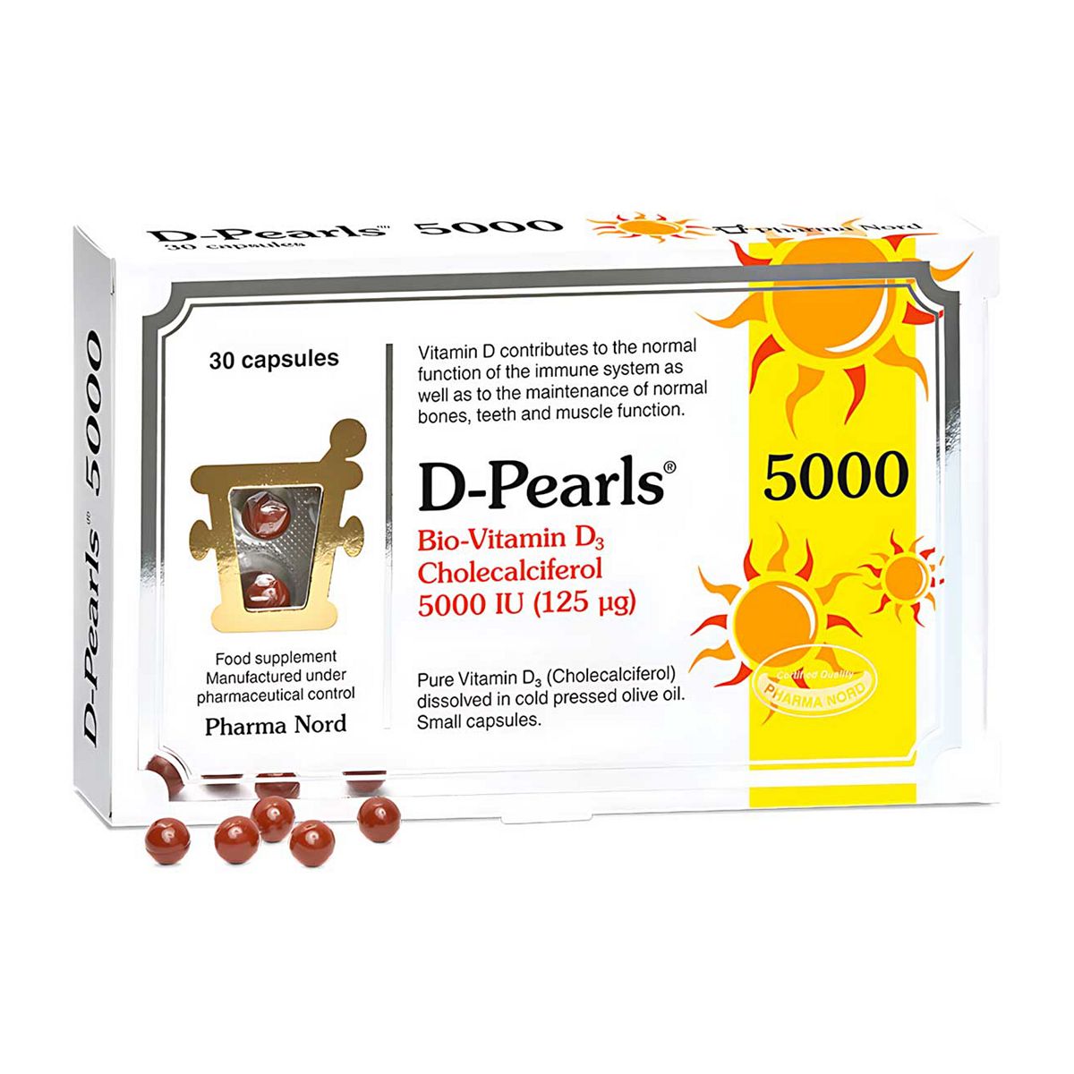 Pharma Nord D-Pearls 5000Iu 30 Capsules