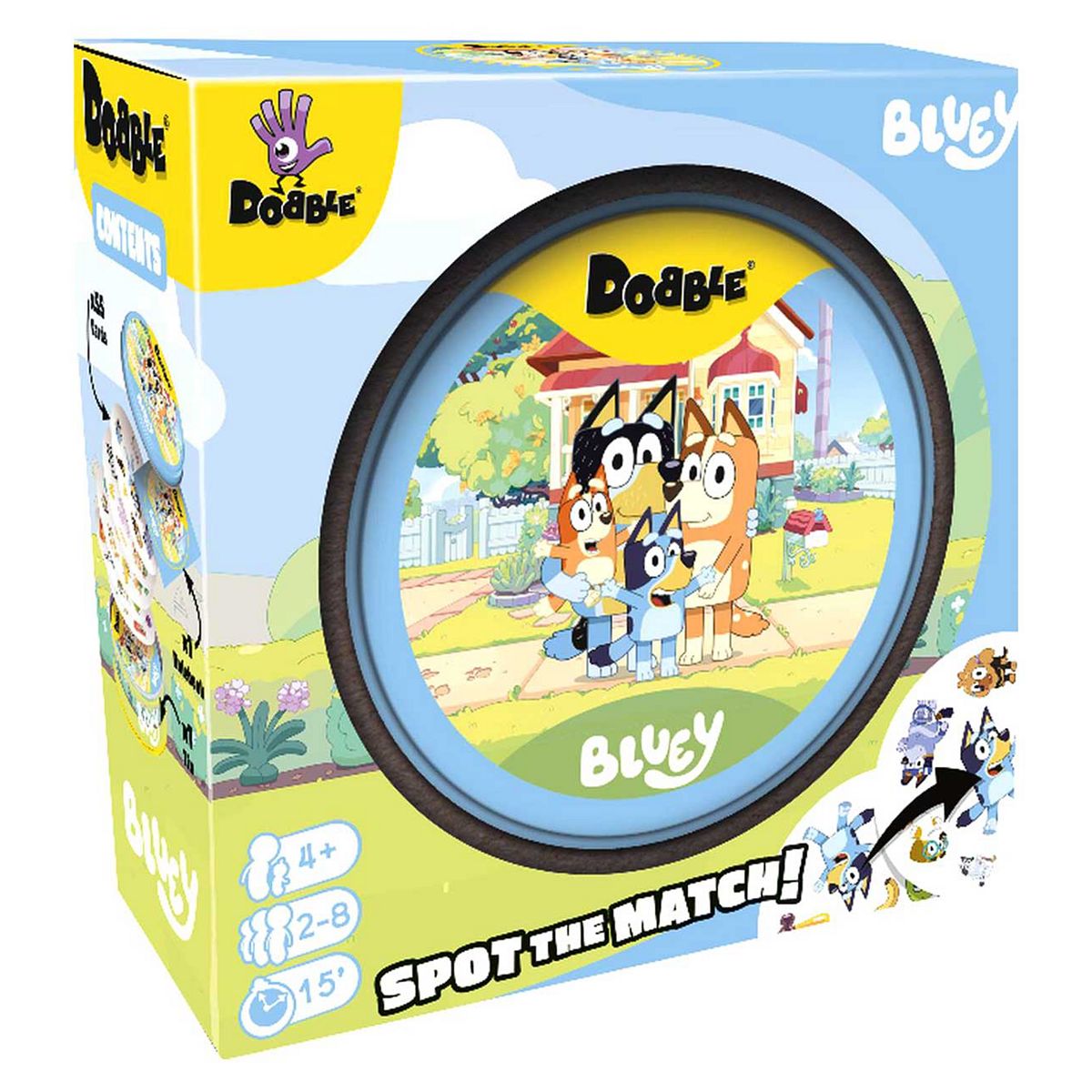 Asmodee Zygomatic Dobble Game Bluey