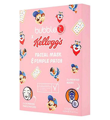 Bubble T Cosmetics x Kellogg's Facial Mask And Pimple Patches Set (3)