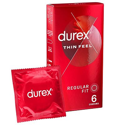Durex Thin Feel Condoms, 6 Pack