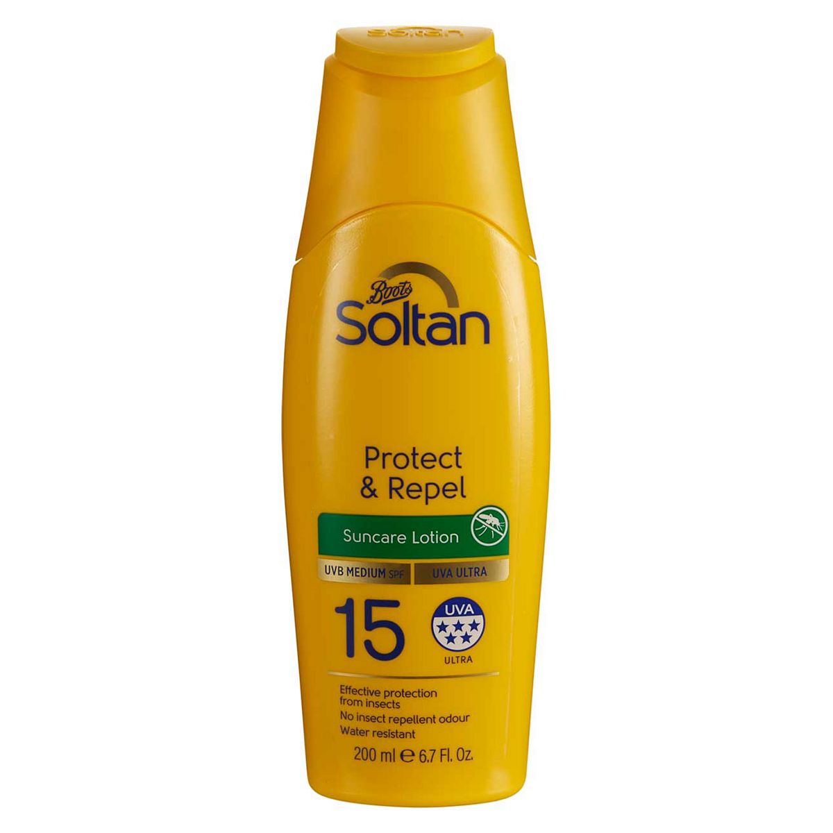 Soltan Protect & Repel Suncare Lotion Spf15200 ml, 200ml