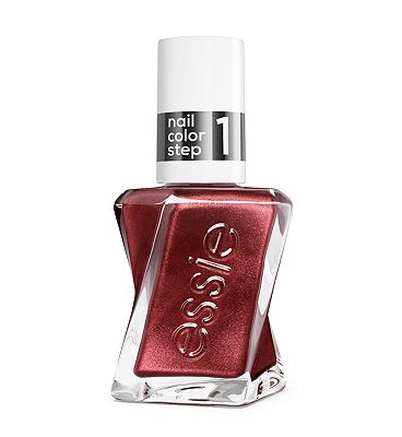 Click to view product details and reviews for Gel By Essie Gel Like Nail Polish Up To 15 Days Of Wear No Uv Light Size Me Up Metallic Burgundy Red Nail Polish 135ml.