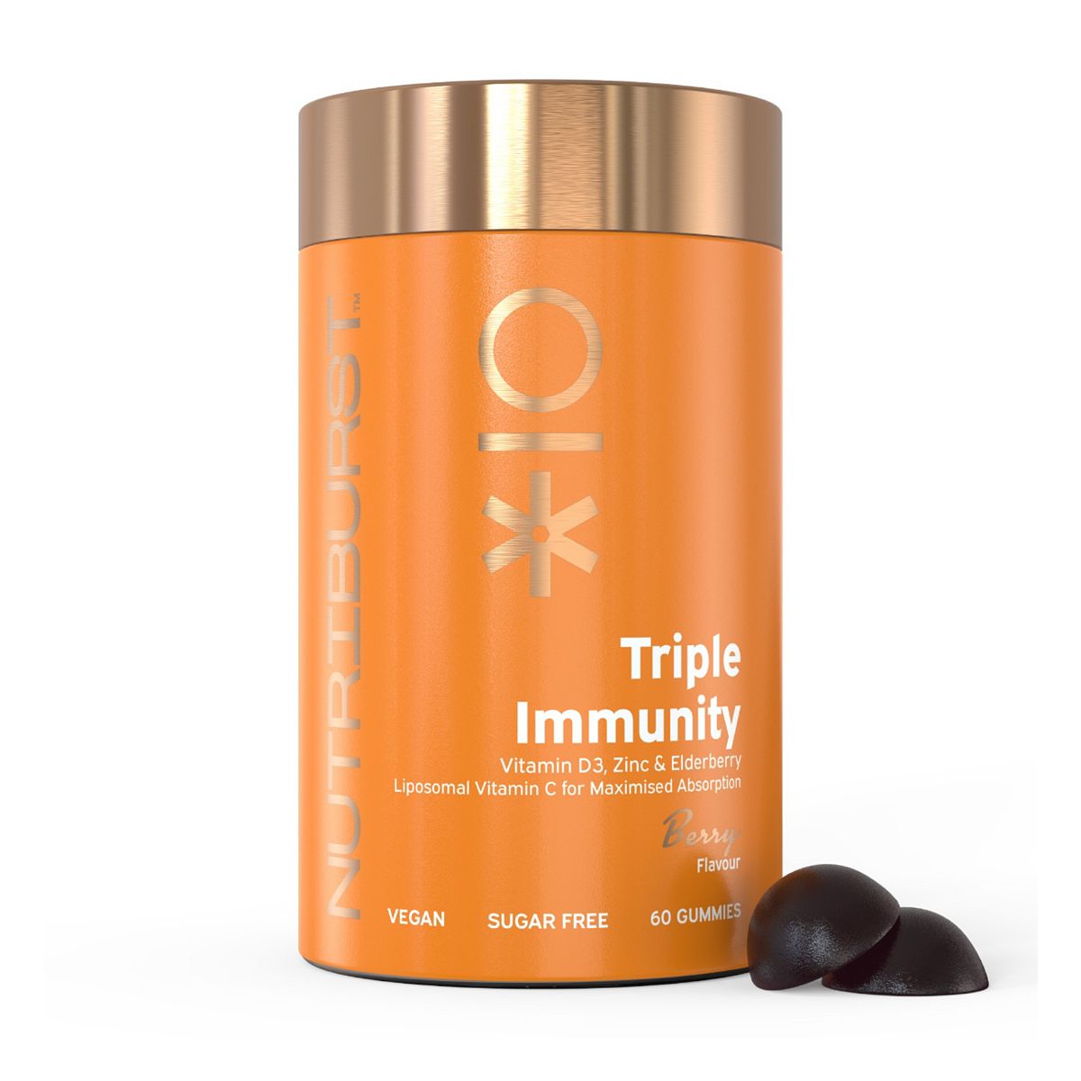 Nutriburst Triple Immunity Vitamin Gummies Berry - 60