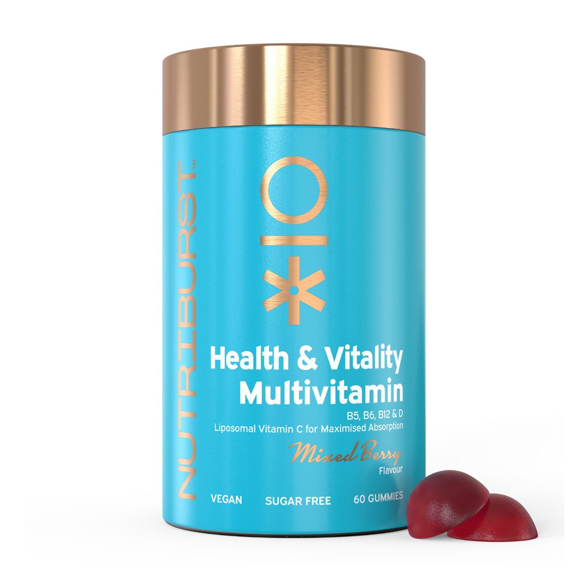 Nutriburst Health & Vitality Vitamin Gummies Mixed Berry - 60