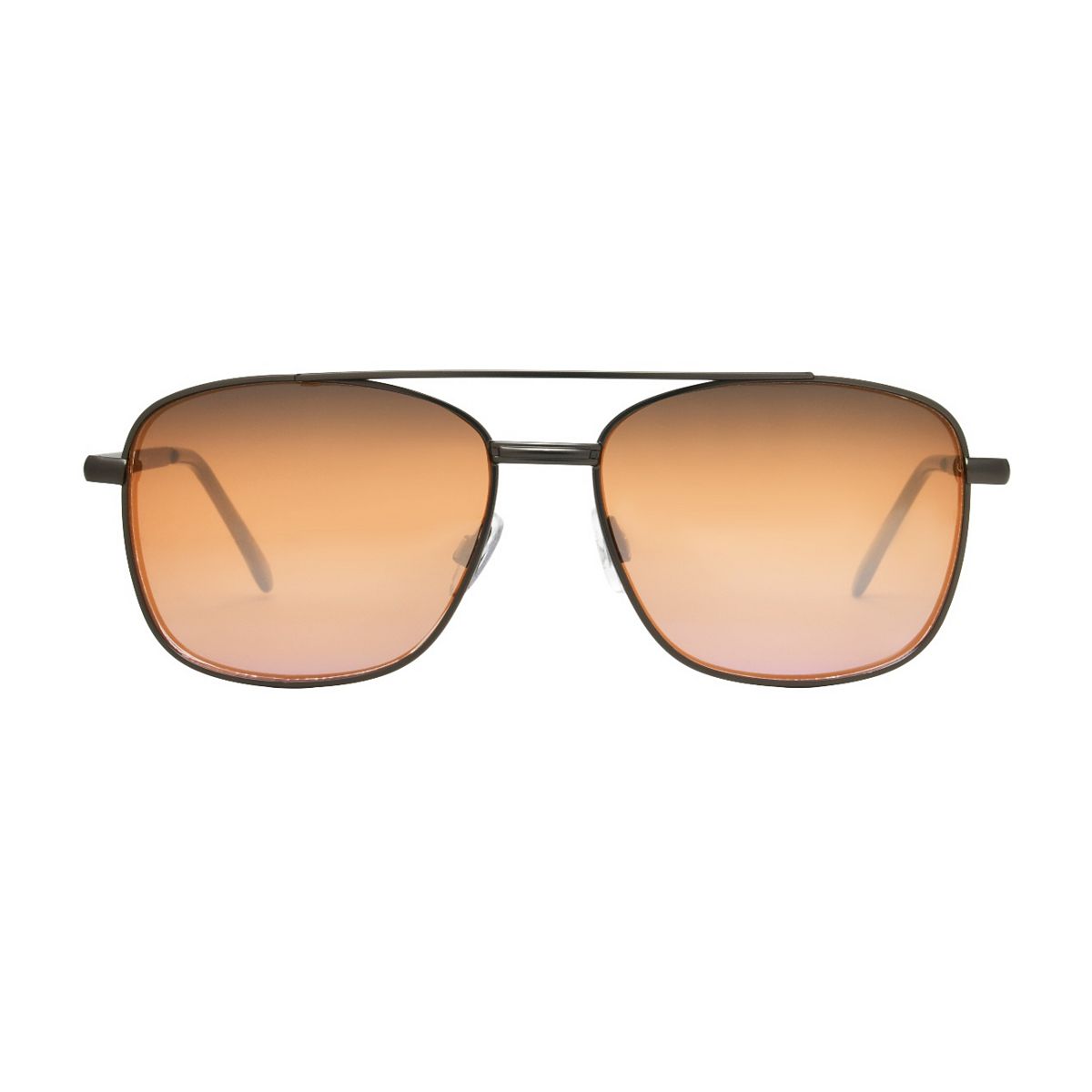   Men's Sunglasses Satin Gunmetal Navigator With Mirror Lens Multicolor